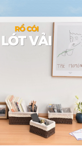 Giỏ Mây Đựng Đồ Giỏ Đựng Đồ Ăn Vặt ANKAN Phù Hợp Các Phòng Spa Khách Sạn Và Trang Trí Trong Nhà