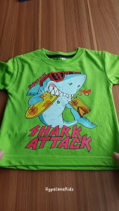 Baju Kaos Distro Anak Laki-Laki Karakter Kartun Hiu Keren Import 1 - 10 Tahun - Hypelane - DTF2
