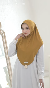 Jilbab Instan Bergo Hamidah Size L Bahan Jersey Barbara