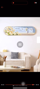 Đồng Hồ Kết Hợp Tranh Phong cách trẻ trung tinh tế Nhẹ nhàng giúp tăng sự tươi mới mát mẻ cho không gian của Ngôi Nhà