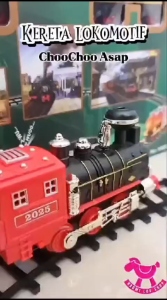 Kereta Asap dan Suara ChooChoo Train Locomotive Mainan Kereta Api Anak Mainan Edukasi