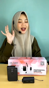 Advance Mic Clip On Bando Wireless Bluetooth Youtuber Jangkauan 50 Meter - MIC500 - GRATIS ONGKIR Jabodetabek