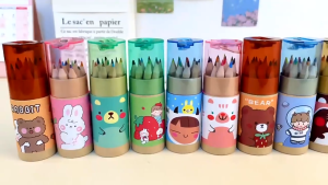 Pensil Warna 12 Pcs Serutan Tabung Alat Tulis Mewarnai Gambar Hadiah Color Pencils Colour Colors