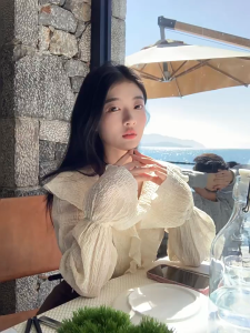 Áo sơ mi nhún bèo phong cách Hàn Quốc dành cho nữ áo ngắn ngọt ngào và sang trọng áo sơ mi thời trang