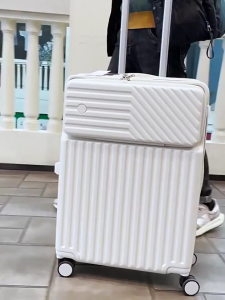 ช่องชาร์จ USB กระเป๋าเดินทาง 20/24 นิ้วอลูมิเนียม กระเป๋าเดินทางอลูมิเนียม 20/24 นิ้ว แข็งแรง