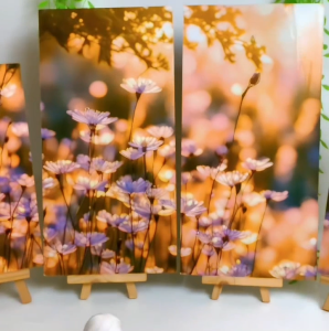 HIASAN DINDING SET AESTHETIK FIELD ISI 4 KAMAR DEKORASI RUMAH WALL DECOR PAJANGAN SATU SET FLOWERS