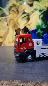 Diecast Miniatur Mainan Mobil Derek Truk Towing Metal LED