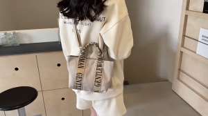 SAVE Trendy Crossbody Women Bag Small Handbag Women Sling Bag Casual Shoulder Canvas Tote Bag Bag Tangan Wanita Beg L37