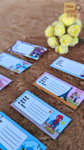 Label Book Seri BTS JUAL PER 20 PCS Sticker Nama Buku Jadwal Pelajaran Sekolah