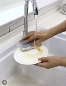 Kitchen Double-sided Dishwasher Cleaning Sponges/Household Cleaning Sponge Tools