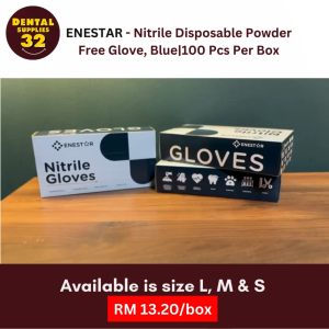 ENESTAR - Nitrile Disposable Powder Free Glove Blue| 100pcs per box (READY STOCK!)