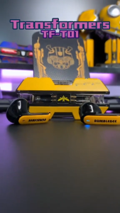 Transformers TF-T01 Bluetooth Earphone Wireless Earphone Bumblebee Optimus Prime Smart Touch Gaming Music Dual Mode Mic Bluetooth 5.3