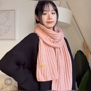 Scarf Rajut SYal leher long Knitted Wool SYPA Hand Hook Solid Winter Autum Spring Musim Dingin ATRIA