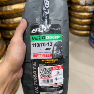 FDR Ban Motor Velogrip 110/70-13 Tubeless TL Ban Motor Metic Free Pentil