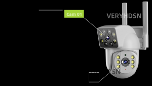 🔥สินค้าขายดี🔥8 ล้านพิกเซล เลนส์ คู่ กล้องวงจรปิด360 wifi cctv camera security ip ไร้สาย Full HD 2 เลนส์ 2 หน้าจอ ภาพชัด ภาพสีกลางคืน Outdoor กล้องวงจรปิดดูผ่านมือถือ