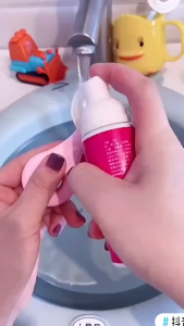 Baby Toothbrush U-Shape Toothbrush Mousse Foam Toothpaste Kids Toothbrush Teeth Cleaning Oral Care Tool
