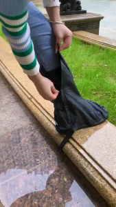 Rain-proof shoe cover waterproof rainy day non-slip thickened wear-resistant outdoor sand-proof high-tube riding men and women snow-proof and rain-proof boots cover