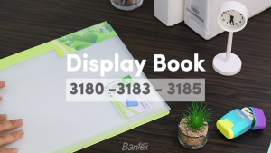 Bantex BICOLOUR Display Book Folio/F4 Clear Holder 40 Pocket - 3185