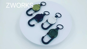 Carabiner Hook Backpack Buckle - Hook Tool Easy Pull Wire Rope Buckle Key Storage Ring