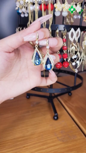 Bông tai nước mắt đại dương thanh lịch DO79 dễ thương - hoa tai nữ hoa tai tua rua dài bông tai hoa khuyên tai hoa tai nữ sang chảnh bong tai nu hoa tay nữ đẹp  BSTKL - [NaLa Shop]