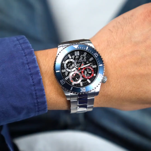 [Promo] Jam Tangan Pria Guess GW0488G1 Axle Multicolor Dial Stainless Steel Strap Original Garansi 2 Tahun [✔COD][100% Authentic]