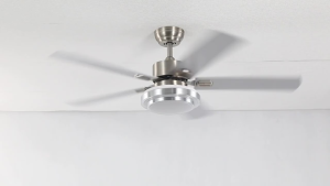 【COD】Lampu kipas angin gantung plafon ruang tamu mewah kipas lampu gantung hias LED 2in1 3 warna 6 kecepatan 42/48/52 inci meja makan kamar tidur balkon lampu kipas angin remote