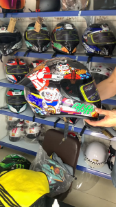 Nón Fullface ROYAL M138B 1 Kính Lên Tem Mèo Thần Tài