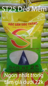 Gạo ST25 5kg Loại 2 Đặc Sản Sóc Trăng Dẻo mềm - Dẻo Mềm Không Nở Ngon Cơm - Ngọc Thiên Phúc