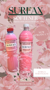 SURFAX Softener Red Blossom Pelembut dan Pewangi Pakaian Premium - 500mL & 1500mL