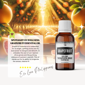 Eco Premium Grapefruit Essential Oil 100% Pure Therapeutic Grade Steam Distilled Vegan Aromatherapy