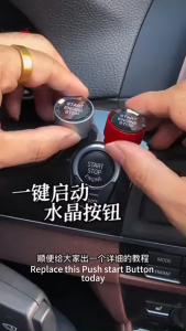 🇲🇾 BMW Crystal Push Start Button Retrofit All BMW Model Crystal Style Push Start Button For BMW F & G Series F10 F30 F25 Interior modified