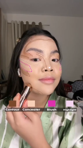 O.TWO.O Contour Stick Silky Texture Naturally Long Lasting HD Shaping Contour Face Makeup