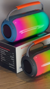 HY113 ลำโพงบลูทูธ กำลังขับ 20W แบตเตอรี่ 2400 mAh มีไฟ LED มีฟังก์ชั่น TWS สายชาร์จ Type-C