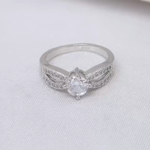 Cincin Silver Wanita Aksesoris Fashion Awet Tahan Lama Anti Karat Cocok Untuk Harian G9-3D