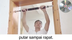 Doorway Pull Up Bar Chinning Bar Alat Pull Up Pintu Kusen Rumah - Alat Fitness Rumah Door Bar
