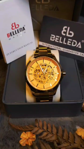 Jam Tangan Pria BELLEDA 9394 Rantai Otomatis Sakelton Tanpa Baterai Original Watch Waterproof Anti Air
