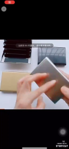 BLIVO Slim High Quality Anti-theft RFID Aluminum ID Credit Card Holder Business Wallet for Men Minimalist Design Card Box Card Holder Wallet Stainless Steel Business ID Credit Card Holder RFID Blocking Protector Case Box