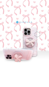 NEW GRIPTOK MAGNETIC Case !! PINK BOW SERIES CASE IPH MAGNETIC COMPATIBLE FOR IP 16 PROMAX 16 PRO 16 15 PROMAX 15 PRO 15 14 PROMAX 14 PRO 14 13 PROMAX 13 PRO 13 12 PROMAX 12 PRO 12 SOFTCASE