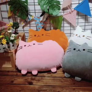 Gấu bông Gối ôm Gối tựa lưng hình mèo pusheen (25cm---50cm) Vải Nhung Cao Cấp Mềm Mịn Hàng Loại 1 Siêu Mềm