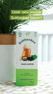 Obat Batuk Berdahak Ampuh Madu Herbal SULTHON BEE Solusi Batuk Dan Asthma Untuk Anak Maupun Dewasa Netto 175gr ASLI ORIGINAL