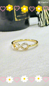 ER-8002 แหวนเพชร CZ ทรงอินฟินนิตี้ เกรดงานเกาหลีแท้ บางเบา มีความหมายไม่มีที่สิ้นสุด แหวนคู่รัก สวยใส ไม่ลอกไม่ดำ แหวนมินนิมอลใส่ได้ทุกโอกาส