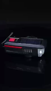 Solar Bike Lights USB 2000mAh Rechargeable Horn Light Mountain Bike Headlight Night Riding Lighting Cycling Gear