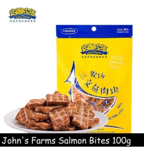 Johns Farms Gourmet Salmon-Infused Chewy Treats for All Dog Sizes 100g