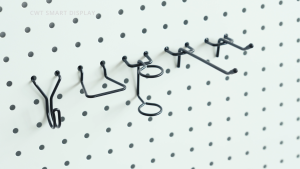 แขวนเครื่องมือ แขวนปืน แผ่นผนังรู Pegboard ขนาด 120x30 ซม อุปกรณ์ ตะขอ เป๊กบอร์ด เพ็กบอร์ด