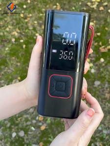 [BH 2 năm] Bơm hơi điện tự động không dây Pin 6000mAh bơm xe hơi xe máy xe điện xe đạp bóng đệm nhanh chóng an toàn  Tích Hợp sạc dự phòng Đèn Pin Soi Sáng - Trung Kiên Shop