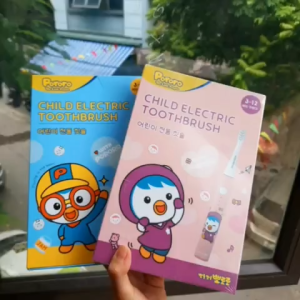 Bàn chải điện sóng âm cho bé Pororo Kids Hàn Quốc loại bỏ mảng bám trên răng hiệu quả