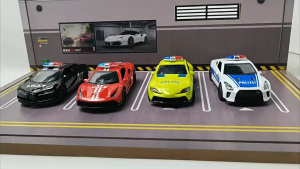 รถเหล็กโมเดล รถตำรวจ METAL SCALE MODEL NO.4313C