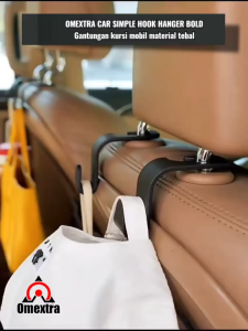 Gantungan Barang Jok Belakang Mobil Bahan Plastik Tebal Maksimal Beban 20kg Car Hook Headrest OO