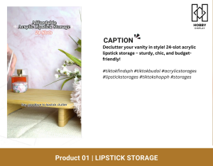 Lipstick Storage Acrylic Stand Cosmetic Make-Up Tools Organizer Holder