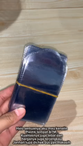 Pelindung Plastik Cover Pelindung Kartu ATM SIM KTP / Sampul Cover Card pembungkus tebal bagus